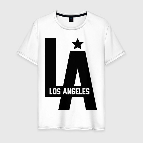 Мужская футболка Los Angeles Star / Белый – фото 1