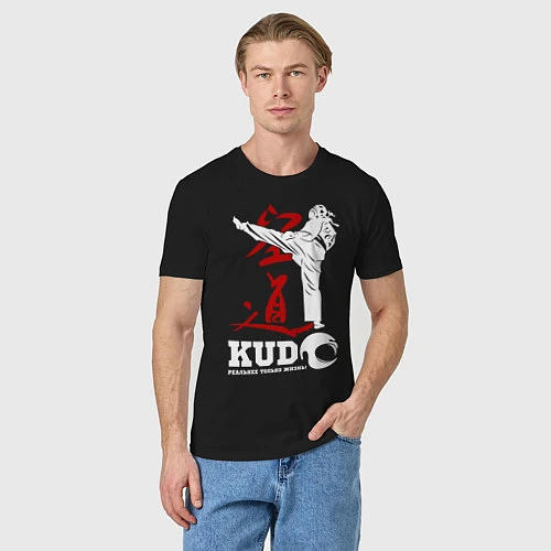 Мужская футболка Kudo / Черный – фото 3