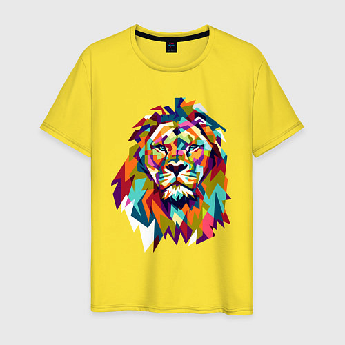 Мужская футболка Lion Art / Желтый – фото 1