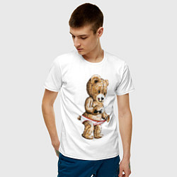 Футболка хлопковая мужская Nasty Bear, цвет: белый — фото 2