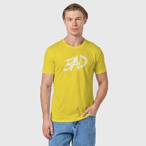 Мужская футболка XXXTentacion: BAD / Желтый – фото 3