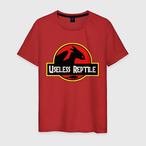 Мужская футболка Useless Reptile / Красный – фото 1