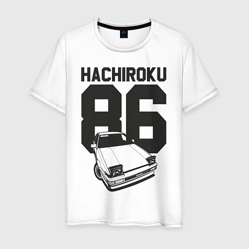 Мужская футболка Toyota AE86 Hachiroku / Белый – фото 1