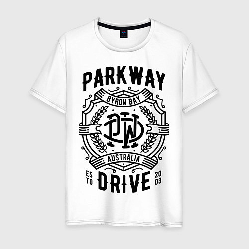 Мужская футболка Parkway Drive: Australia / Белый – фото 1