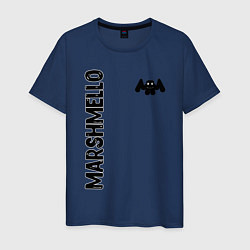Футболка хлопковая мужская Marshmello Style, цвет: тёмно-синий