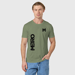 Футболка хлопковая мужская METRO M, цвет: авокадо — фото 2