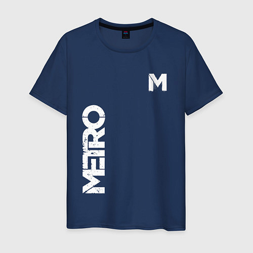 Мужская футболка METRO M / Тёмно-синий – фото 1