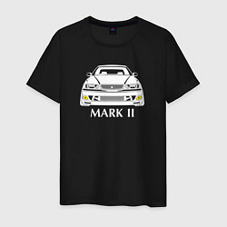 Футболка хлопковая мужская Toyota Mark2 JZX100, цвет: черный