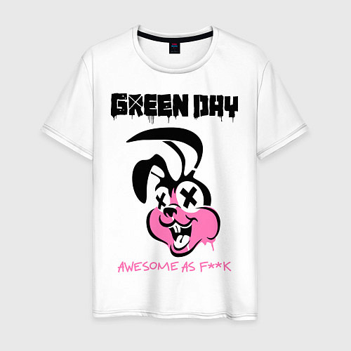 Мужская футболка Green Day: Awesome as FCK / Белый – фото 1