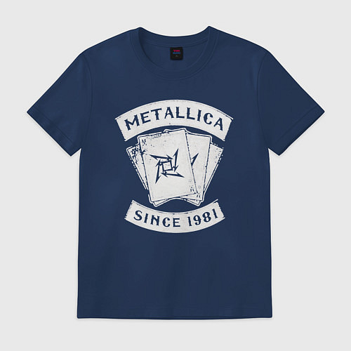 Мужская футболка Metallica Since 1981 / Тёмно-синий – фото 1