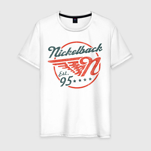 Мужская футболка Nickelback Est. 1995 / Белый – фото 1