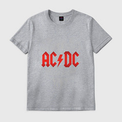 Футболка хлопковая мужская AC/DC: Black Ice, цвет: меланж