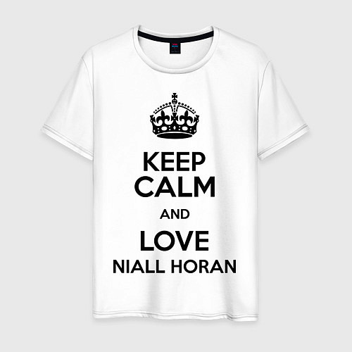 Мужская футболка Keep Calm & Love Niall Horan / Белый – фото 1