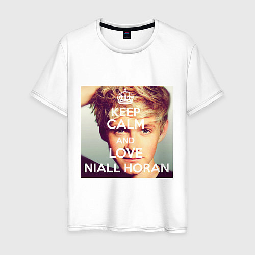 Мужская футболка Keep Calm & Love Niall Horan / Белый – фото 1