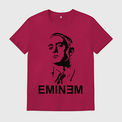 Футболка хлопковая мужская Эминем, цвет: маджента