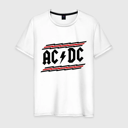 Мужская футболка AC/DC Voltage / Белый – фото 1