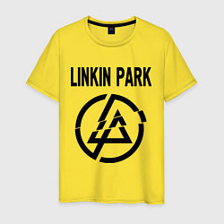 Футболка хлопковая мужская Linkin Park, цвет: желтый