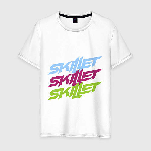 Мужская футболка Skillet Tricolor / Белый – фото 1