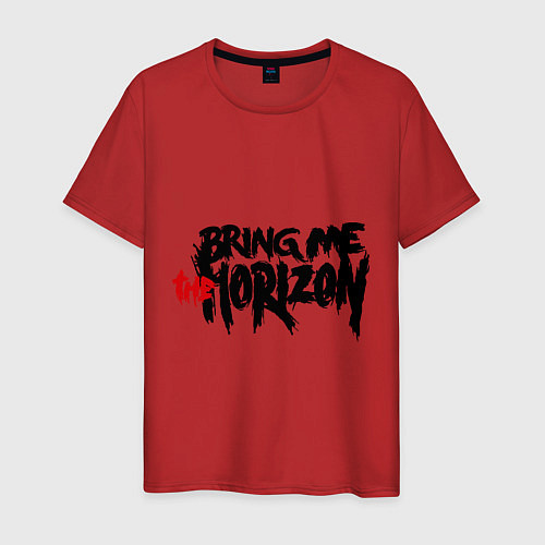 Мужская футболка Bring me the horizon / Красный – фото 1