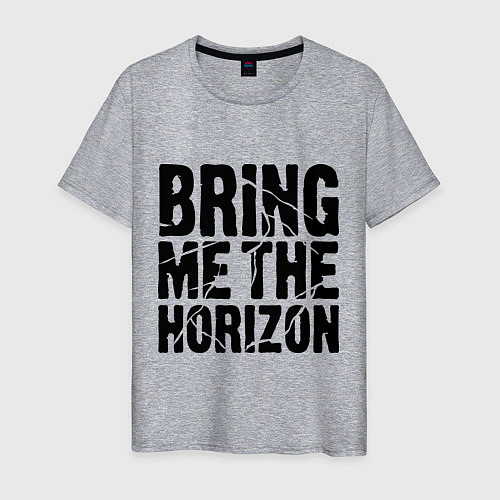 Мужская футболка Bring me the horizon / Меланж – фото 1