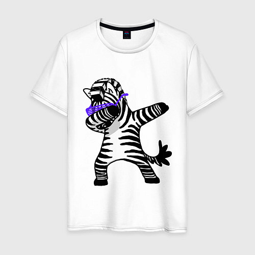 Мужская футболка Zebra DAB / Белый – фото 1