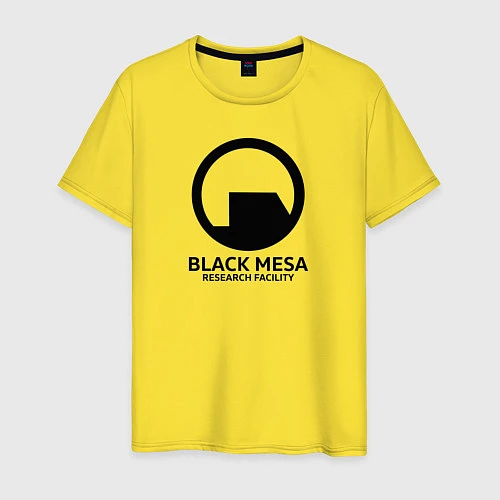 Мужская футболка Black Mesa: Research Facility / Желтый – фото 1