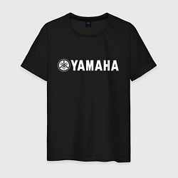 Футболка хлопковая мужская YAMAHA, цвет: черный