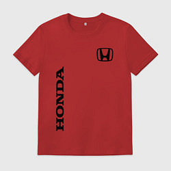 Футболка хлопковая мужская HONDA, цвет: красный