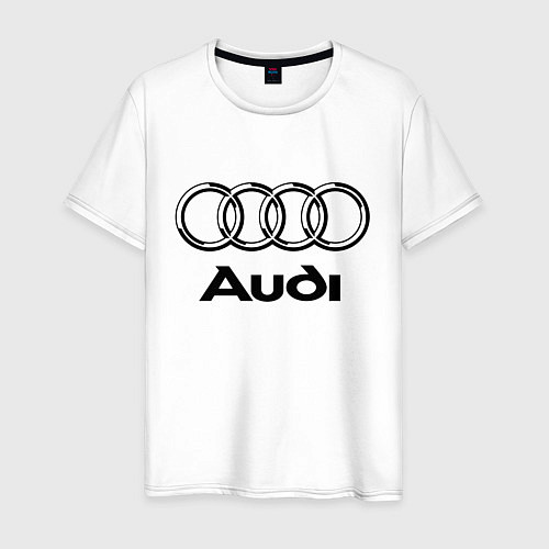 Мужская футболка AUDI / Белый – фото 1