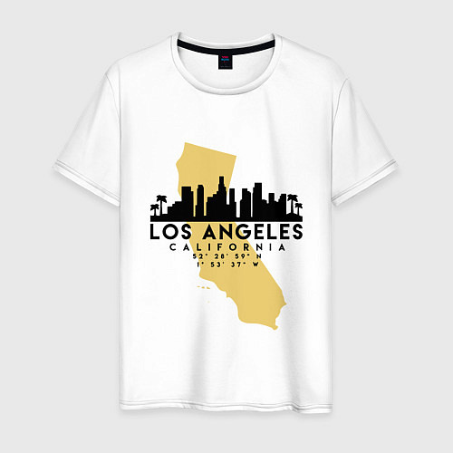 Мужская футболка Лос-Анджелес - США / Белый – фото 1