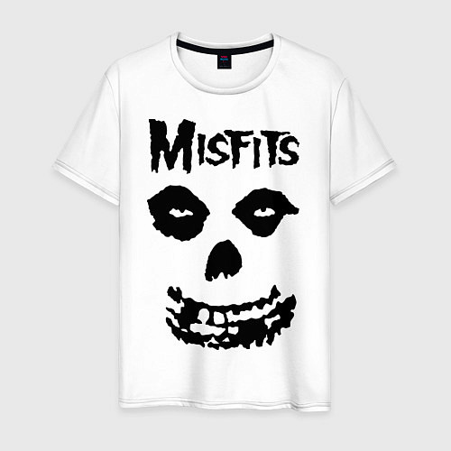 Мужская футболка Misfits Face / Белый – фото 1