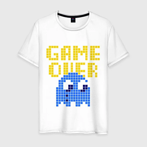Мужская футболка Pac-Man: Game over / Белый – фото 1