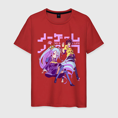 Мужская футболка No Game No Life / Красный – фото 1