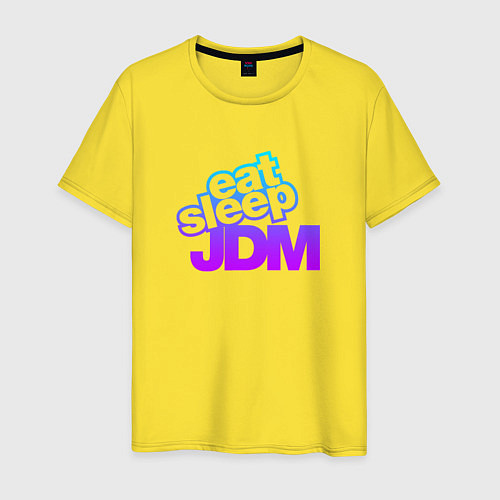 Мужская футболка JDM / Желтый – фото 1