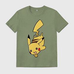 Мужская футболка Радостный Пикачуха