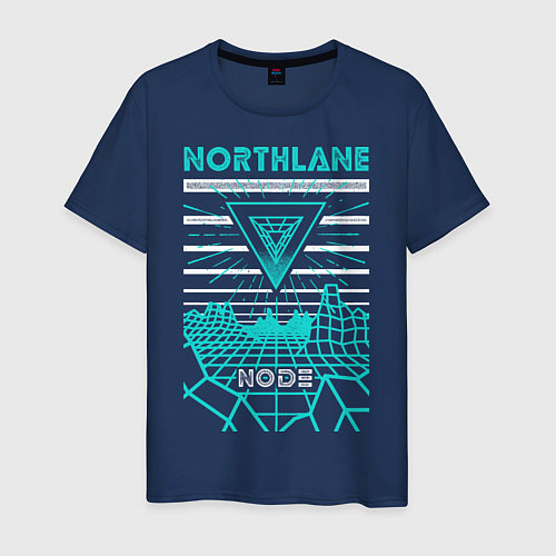 Мужская футболка Northlane: Node / Тёмно-синий – фото 1