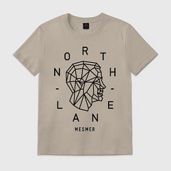 Футболка хлопковая мужская Northlane: Mesmer, цвет: миндальный