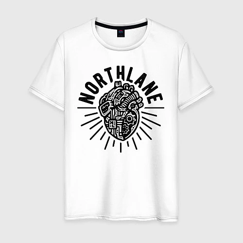 Мужская футболка Northlane: Heart / Белый – фото 1