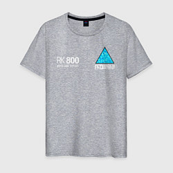 Футболка хлопковая мужская RK800 CONNOR, цвет: меланж