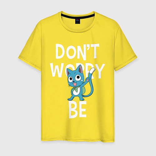 Мужская футболка Dont Worry be Fairy Tail / Желтый – фото 1