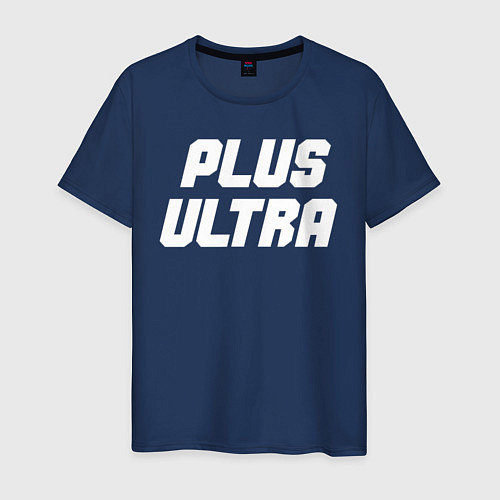 Мужская футболка MHA - PLUS ULTRA белый / Тёмно-синий – фото 1