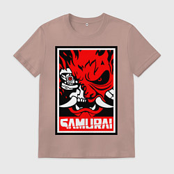 Мужская футболка Cyberpunk 2077: Samurai Poster