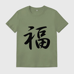 Мужская футболка Иероглиф удача