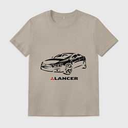 Мужская футболка Mitsubishi lancer