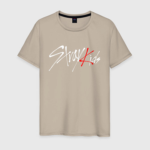 Мужская футболка STRAY KIDS FELIX / Миндальный – фото 1