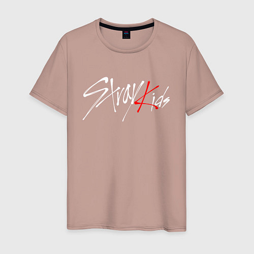 Мужская футболка STRAY KIDS FELIX / Пыльно-розовый – фото 1