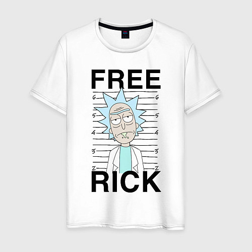 Мужская футболка Free Rick / Белый – фото 1