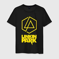 Футболка хлопковая мужская LINKIN PARK настраиваемый, цвет: черный