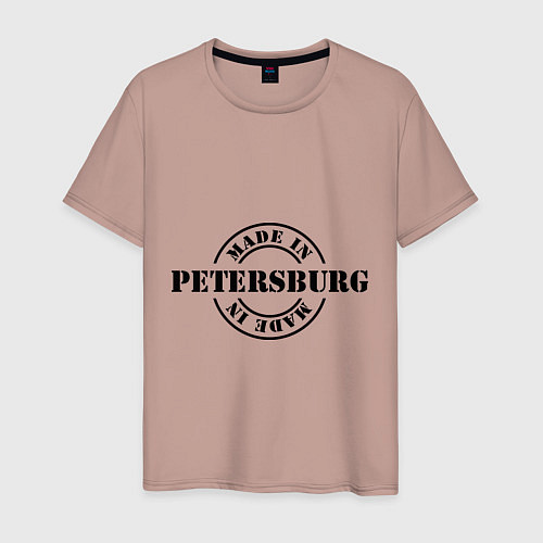 Мужская футболка Made in Petersburg / Пыльно-розовый – фото 1