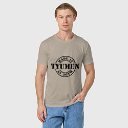 Футболка хлопковая мужская Made in Tyumen, цвет: миндальный — фото 2